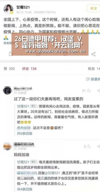 26日德甲推荐：汉堡 VS 霍芬海姆‘开云官网’(图1)